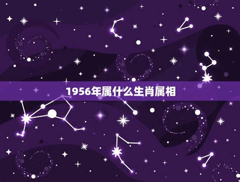 1956年属相|1956年属什么生肖 1956年阳历农历出生的人命运